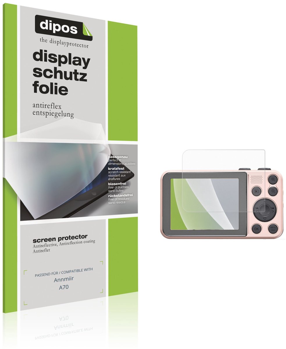 dipos – 4x Matte Beschermfolie geschikt voor Annmiir A70 | Krasbestendige & antireflecterende Screenprotector Ultra-Thin