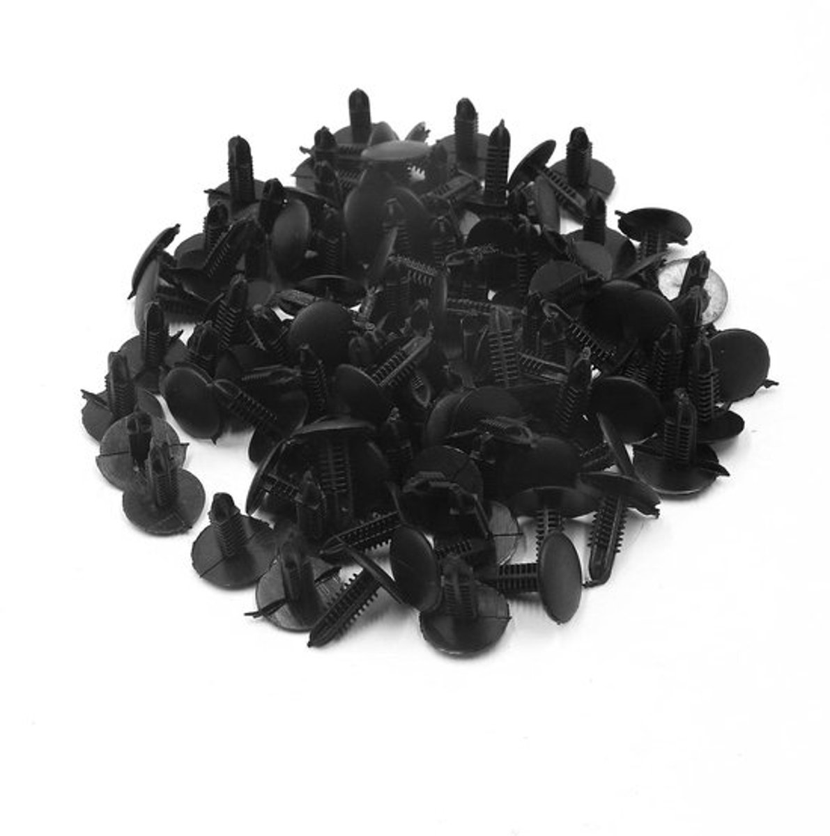 Klinknagel 100 Stuks - Universele Klinknagels - Push Pin Clips - Trim Clips - Zwart - Voor Auto Bumper/Fender