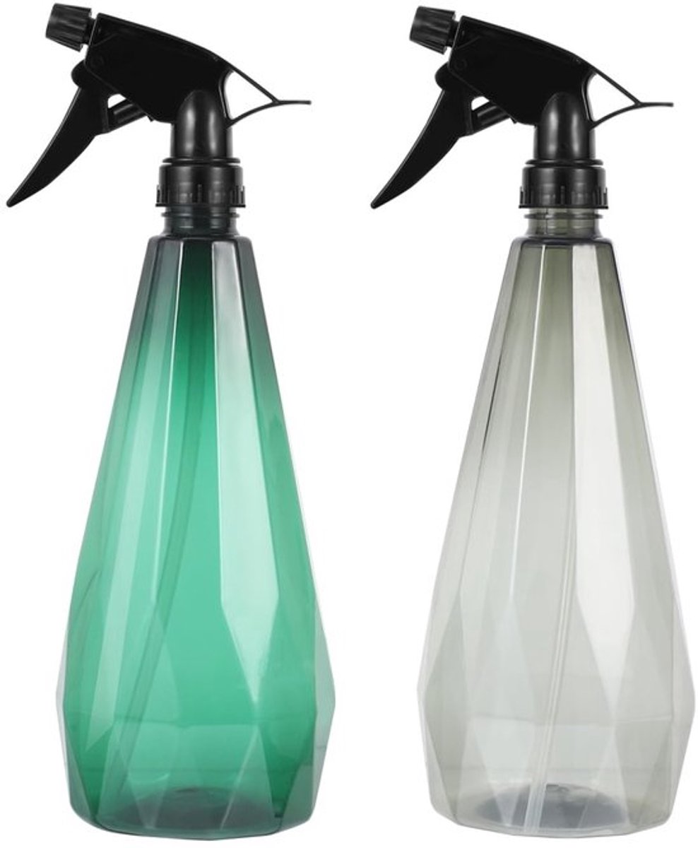 Watersproeier, 1 l, 2 stuks, voor tuinieren en reinigen, verdikte mistspray, veelzijdig en praktisch gereedschap