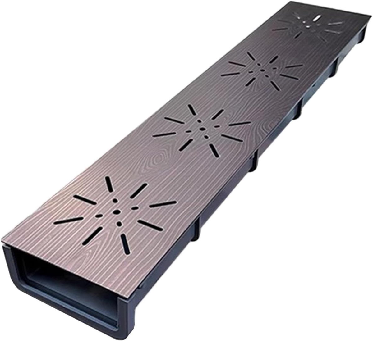 Afvoergoot Set - Drainage Goot - Water Afvoeren - Roestvrij Staal - 50x10x4 cm - Zilver
