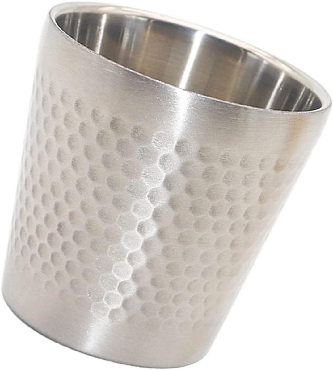 Scheerkom Heren - Scheerschuim Kom Mok - Scheerzeep Mengen - Afgeronde Stabiele Basis - 7.1x7cm - Zilver