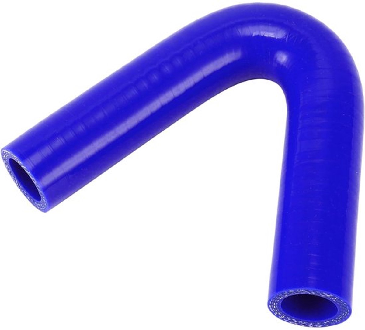 Koelslang Silicone 135 Graden - 22mm Binnendiameter - 120mm Lengte - Blauw - Meerlaags Geweven Doek - Bestand tegen Hoge Temperatuur - Siliconenslang