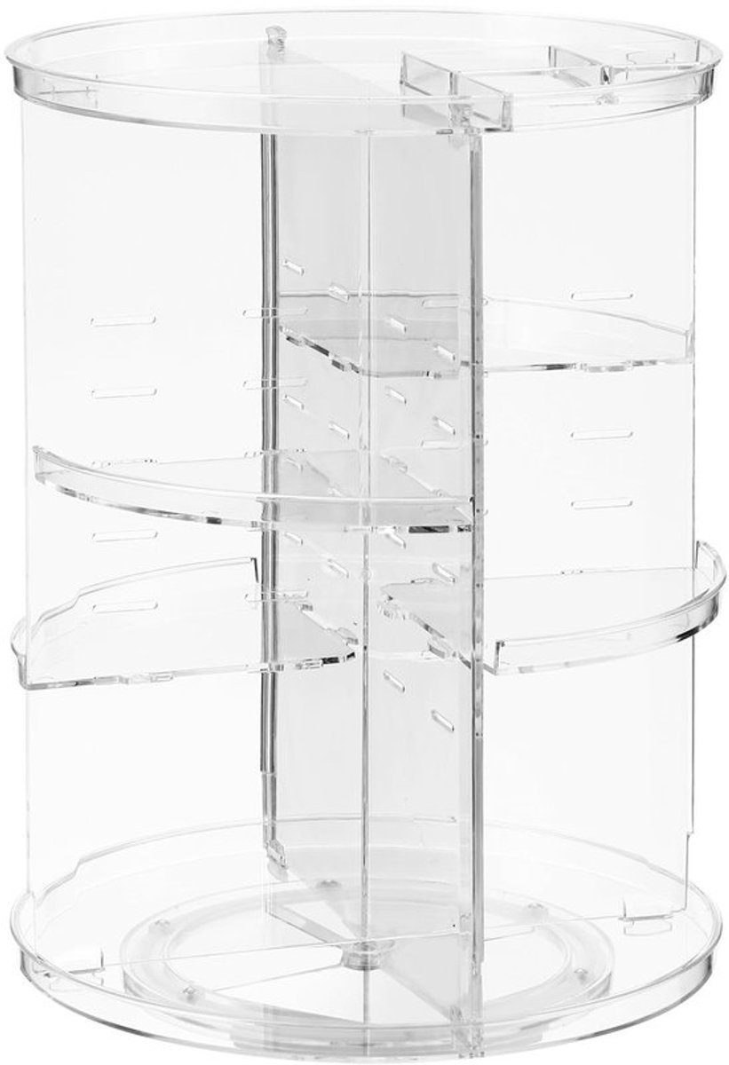 Cosmetica Organizer Draaibaar - Make-up Organizer - Transparant - Lades - Grote Capaciteit - 23 x 23 x 30 cm