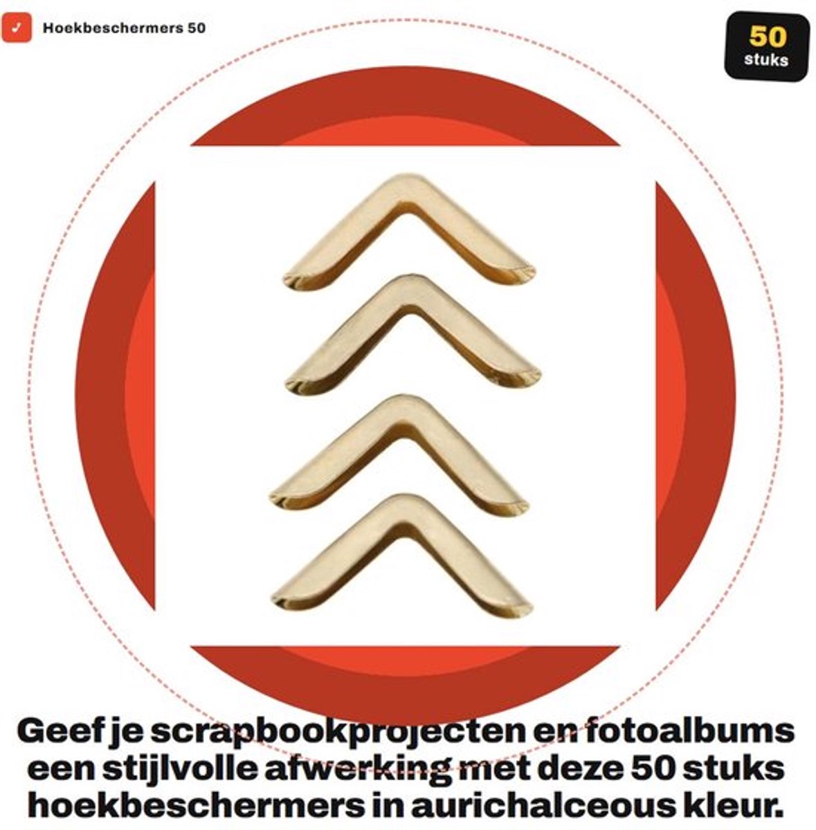 Fotohoeken 100pcs - Hoekbeschermers - Scrapbooking - Notebooks - Boekalbums - Duurzaam ijzer