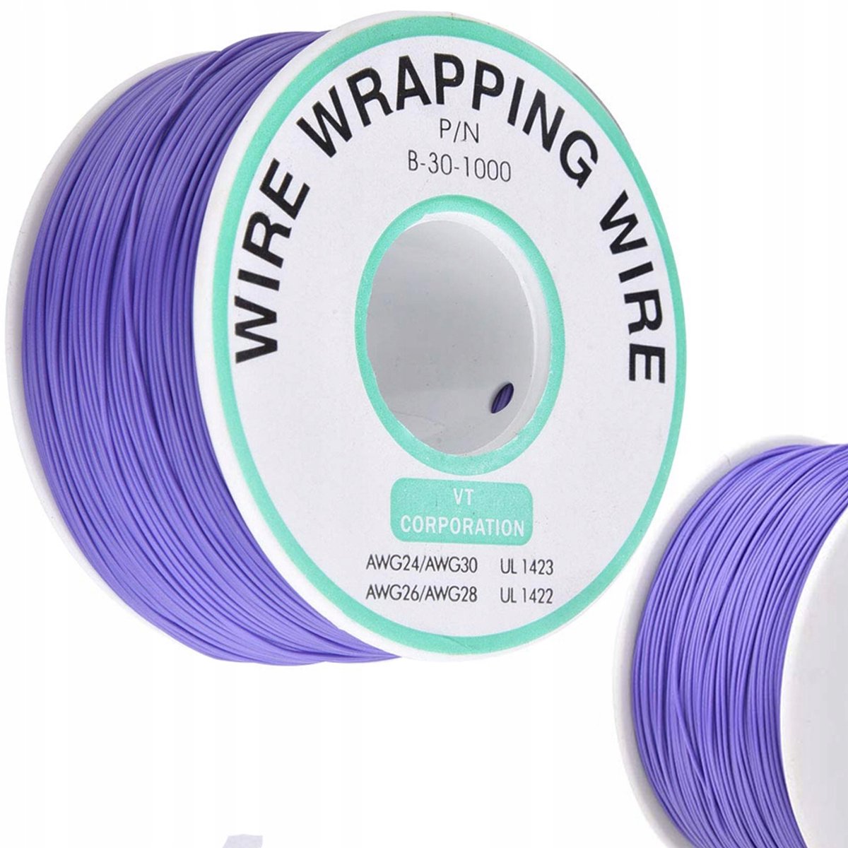 Rosfix Kynar Laagspanningsdraad - 0,25 mm Ø Kern, 200 m Violet - Ø 0,60 mm Isolatie, 300 V, AWG 30