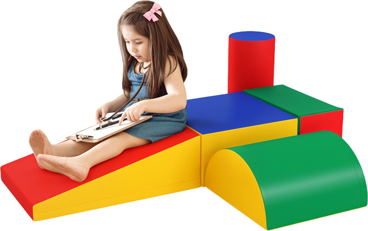 Sogiol® 5-Delige Foam Speelset - Foam blokken - Klim- en Klauterspeelgoed voor Peuters
