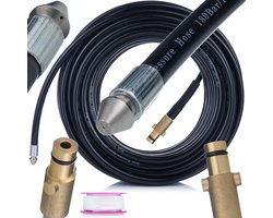 Rosfix Rioolreinigingsslang Vervanging - 35 m, 160 bar - Spuitmond 1+3, Teflontape - Geschikt voor Nilfisk, Stihl