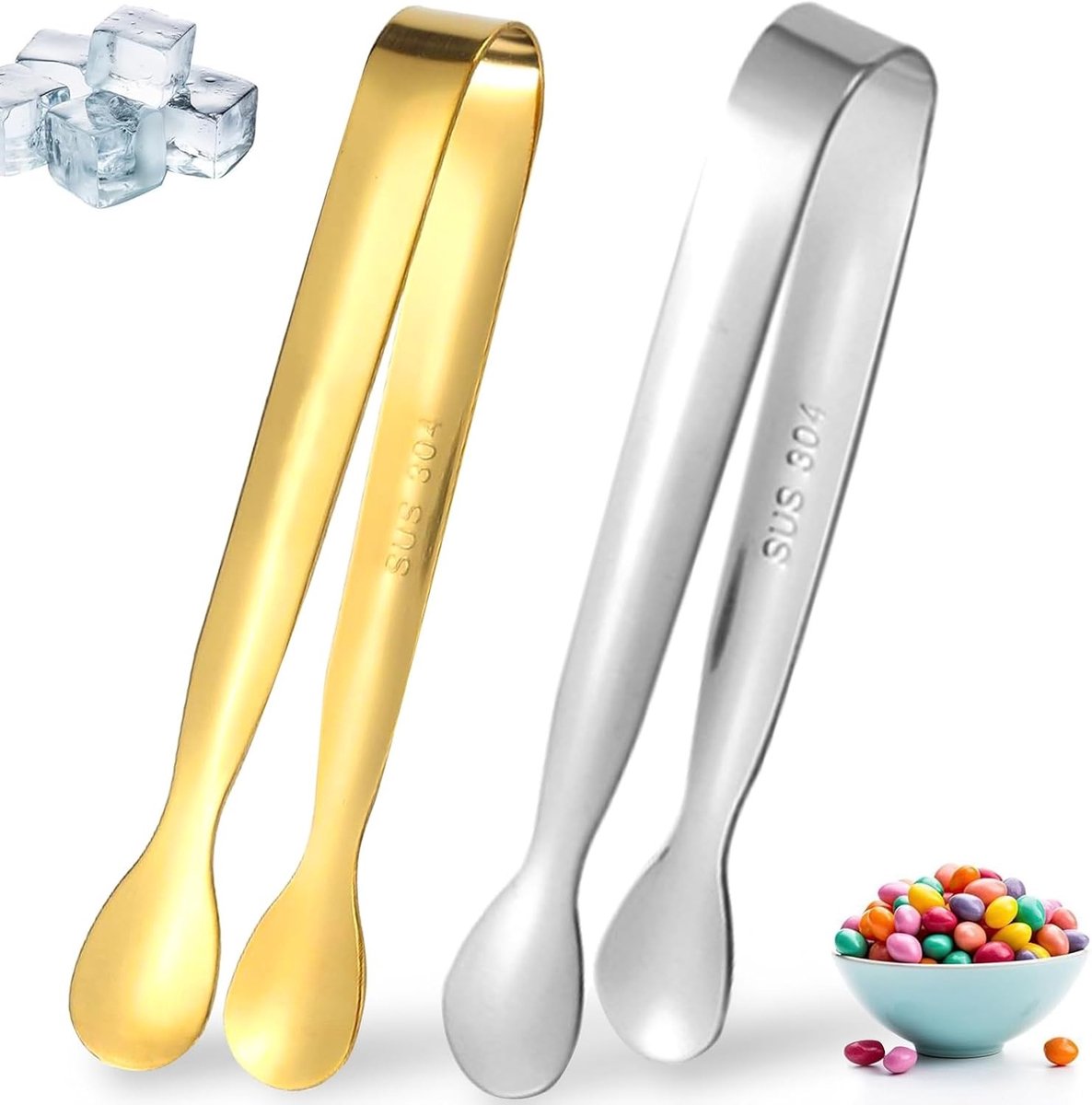 Roestvrijstalen Suiker- en IJslepels voor Keuken en Buitendiners - Perfect voor Desserts, Koken en Grillen