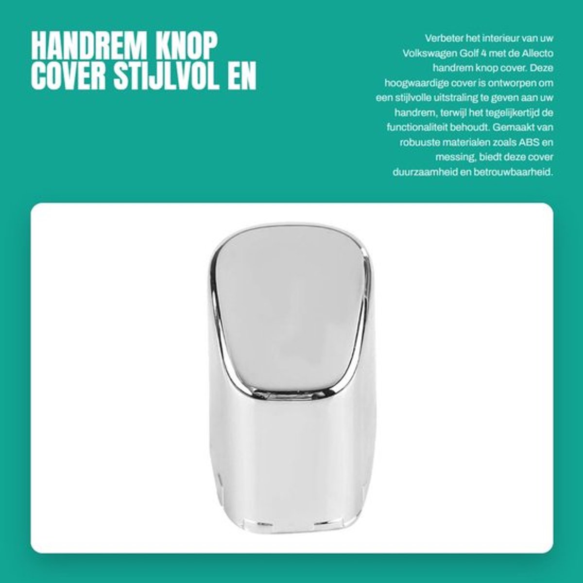 Handremcover Hoogwaardige Kwaliteit - Handrem Beugel - Golf 4 - Knop - Duurzaam - Betrouwbaar