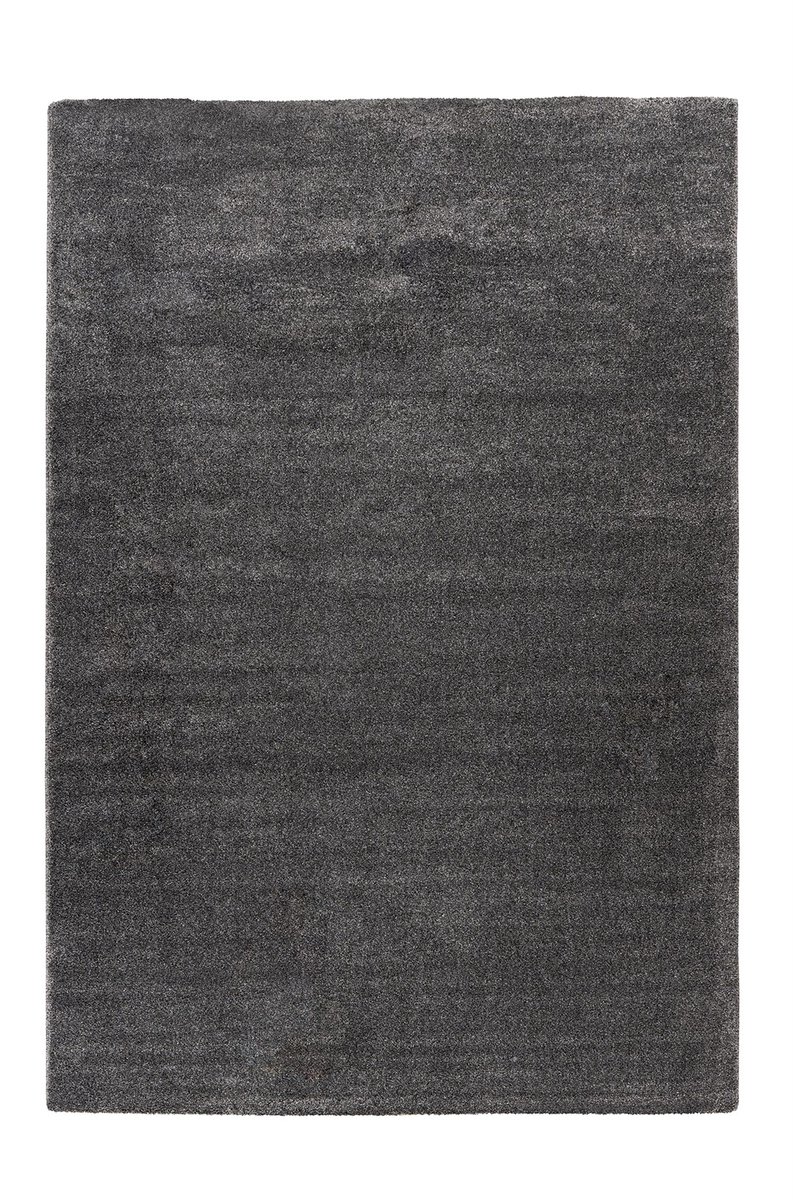 Padiro hoogpolig vloerkleed 160 x 230 cm - antraciet - modern streeppatroon - geschikt voor vloerverwarming - van polypropyleen
