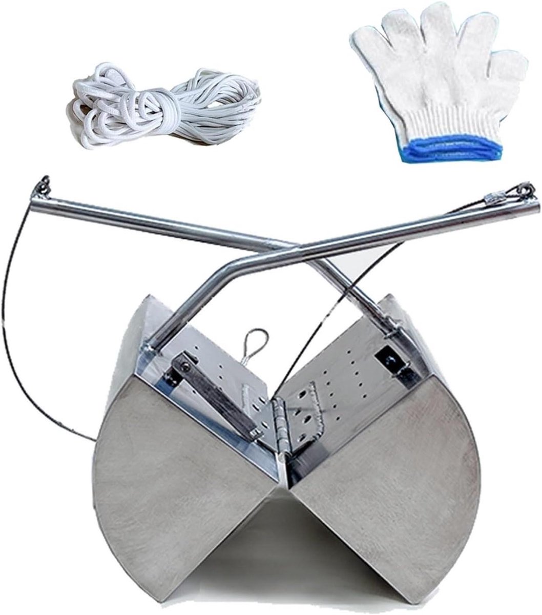 Bodem Slib Sampler - Modder Grijper Water - Wateronderzoek Monitoren - 304 Roestvrij Staal - 3L Capaciteit - Zilverkleurig