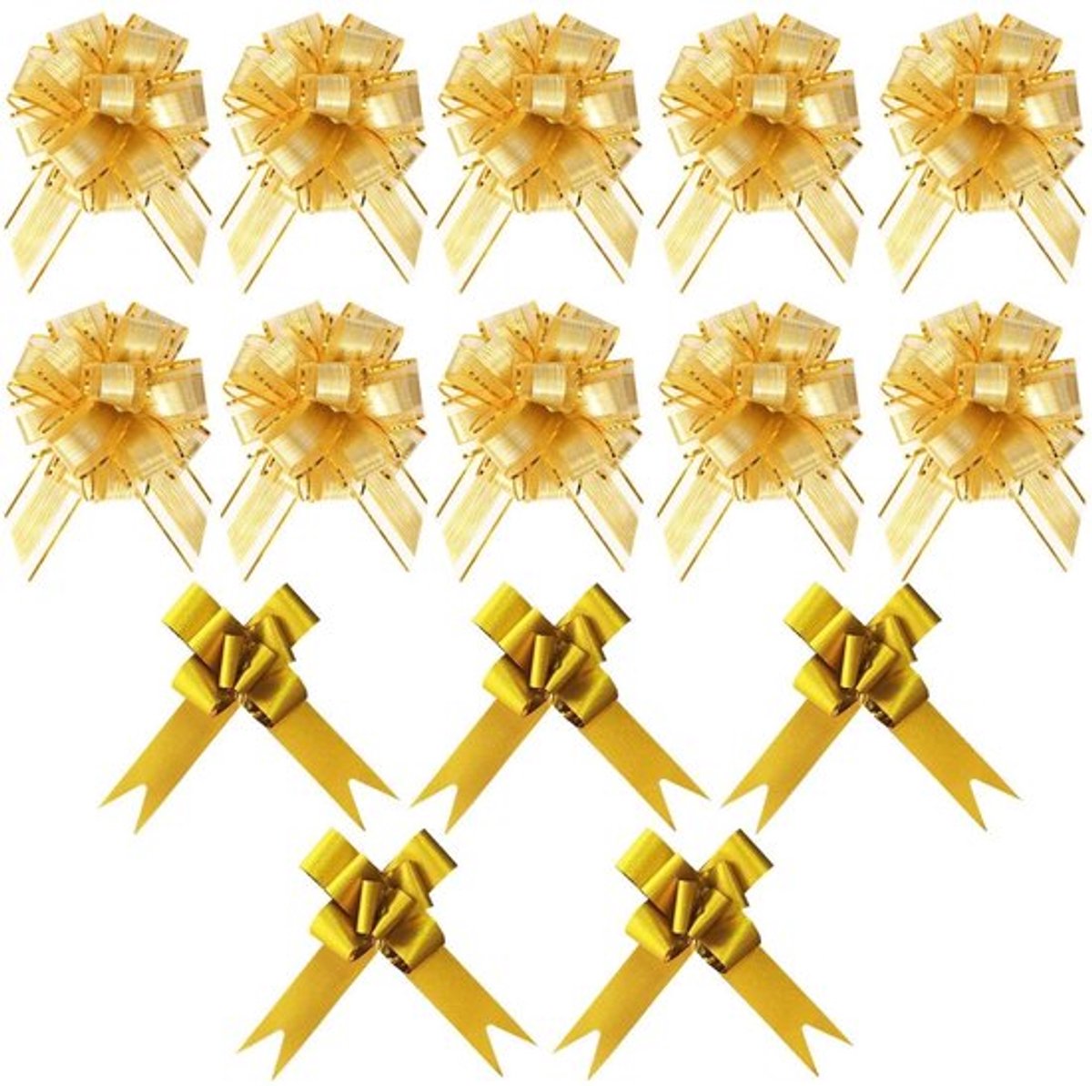 Bloemen Gouden Decoratie - Handgetekende Bloemen - Feeststrikken - Bruiloft Decoratie - Geschenken - 15 Stuks