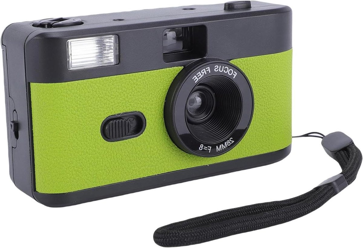 Filmcamera 35mm - Herbruikbare Camera - Verhalen Vastleggen - Ingebouwde Flitser - 13 x 8 x 5 cm - Zwart Rood