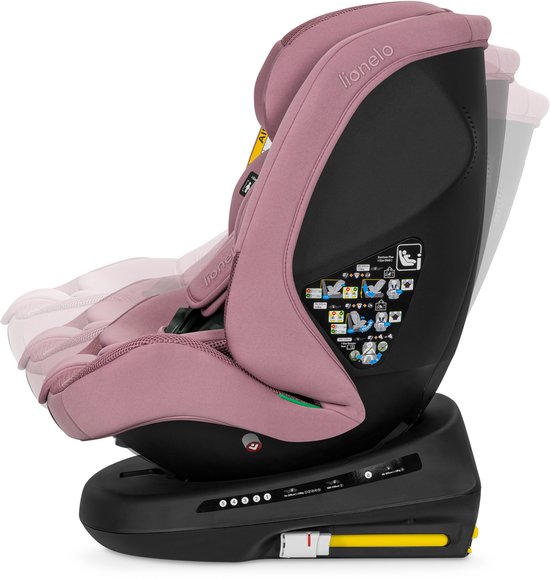 Lionelo Bastiaan Plus i-Size 4in1 Autostoel ISOFIX 360° Draaibaar - Van Geboorte tot 12 Jaar (40-150 cm) - RWF & FWF - Top Tether - Dri-Seat - 12-Standen Hoofdsteun - 6 Ligstanden - Brede Comfortzitting - i-Size van LIONELO — afbeelding 4