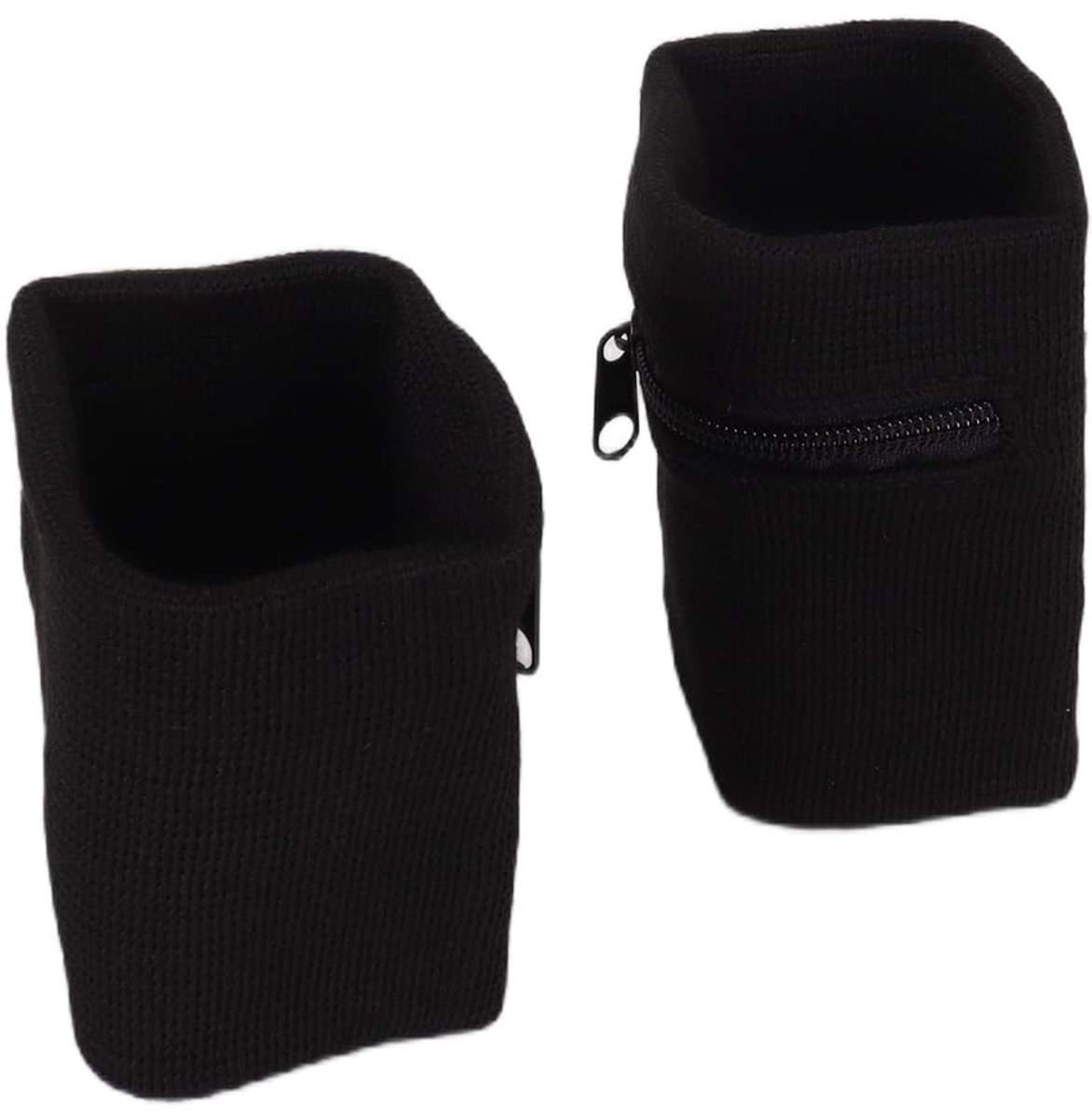 Dailygoods - 2 stuks polsbandjes met ritssluiting, sport- en basketbalpolsbandjes, hardloopzweetbandjes, polsverpakking, portemonnee met ritssluiting voor sleutels
