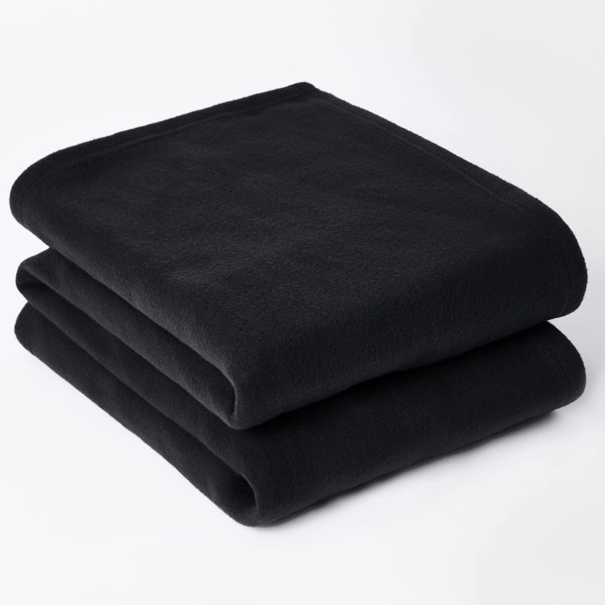 Zwarte fleecedeken, winterdeken, sprei voor bed, bankdeken voor de winter, warm, comfortabel, superzacht, bedsprei, bankovertrek, zwart, 150 x 200 cm