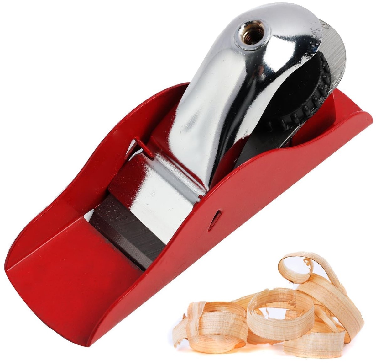 Dailygoods- Timmerwerkvliegtuig - Verstelbaar - Handschaaf voor hout - Houten schaaf - Ergonomisch ontwerp - SK5-staal, duurzaam oppervlak
