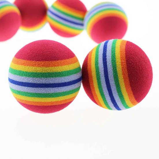 Golf Oefenballen - Trainingsballen Golf - Golf Oefenen - Lichtgewicht EVA Materiaal - 42 mm - Regenboog van GOLF — afbeelding 3