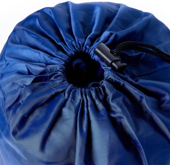 Slaapzak Dubbel - Tweepersoons Slaapzak - Kamperen en Reizen - Inclusief Kussens - 220 x 150 cm - Marineblauw en Blauw — afbeelding 4