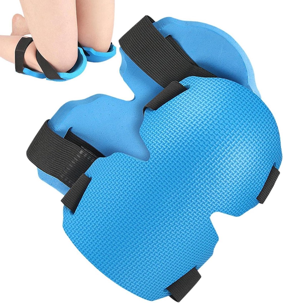 Kniebeschermers Tuinieren - Werk Kniekussen - Beschermend Knielen - Antislip Grip - 22.4 x 15.7 x 8.4 cm - Blauw