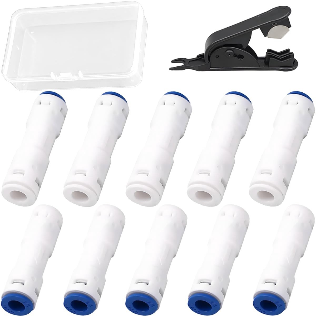 Dailygoods- Quick Coupling 10 Stuks - Controleklep - Waterdicht - POM Materiaal - Voor Omgekeerde Osmose - Plug-and-Play - Waterkoppeling