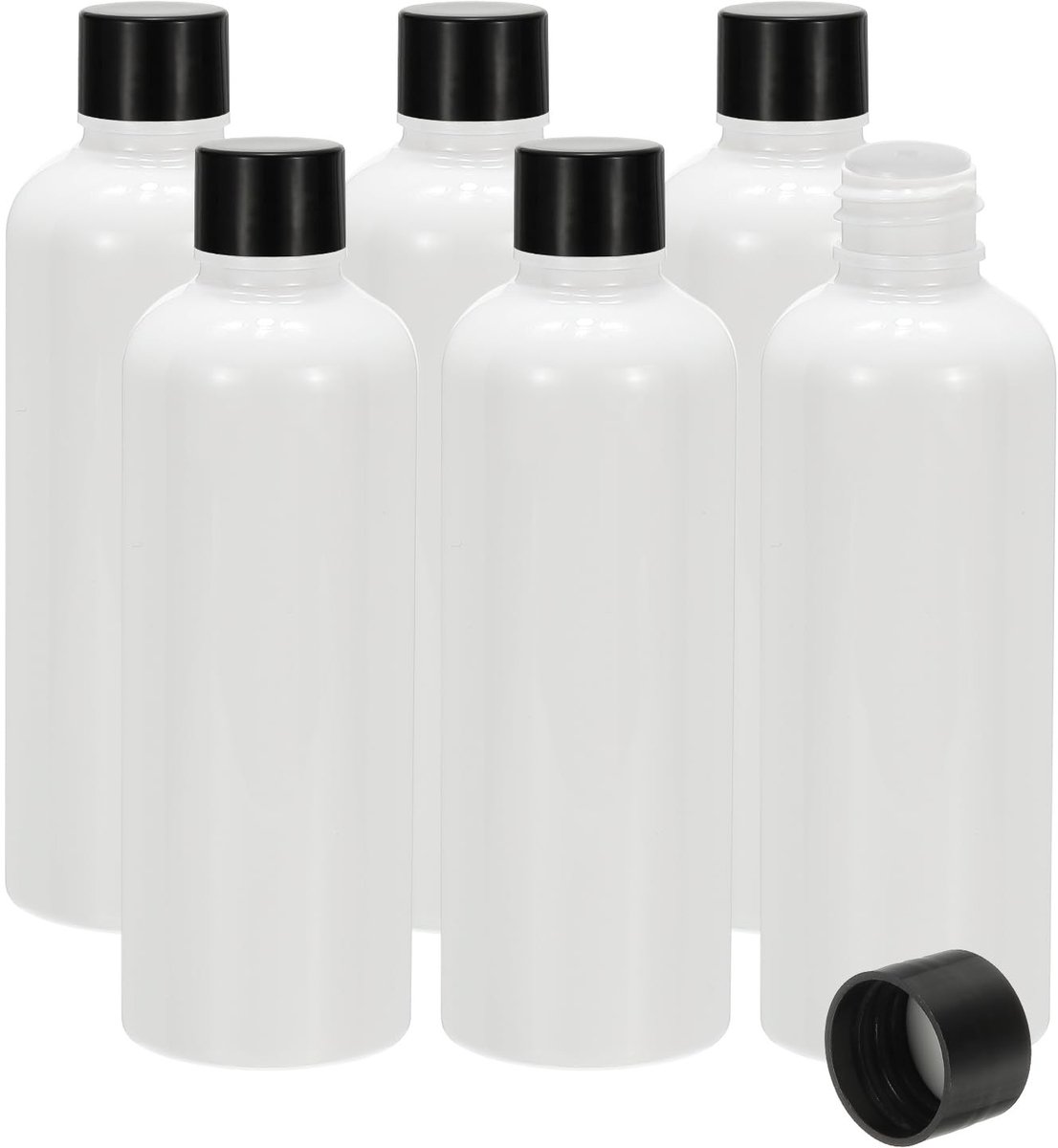 Dailygoods- Reisflessen 6 stuks 100 ml - Lekvrije Dispenser - Schroefdop - Flesjes voor Shampoo - Flesjes voor Lotion - HUISDIER/PP Materiaal