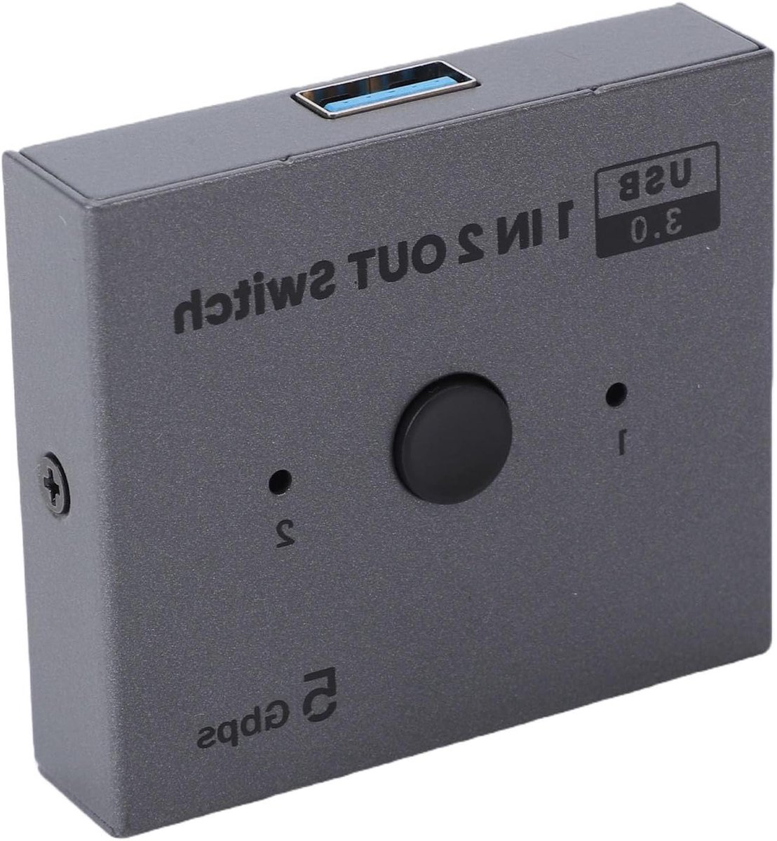 USB 3.0 Switcher - USB Hub - Apparaten Delen - Bidirectioneel - Aluminium - Zwart