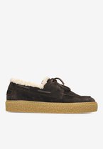 Shabbies Chewy Moccasin Veterschoenen - Dames - Bruin - Maat 38