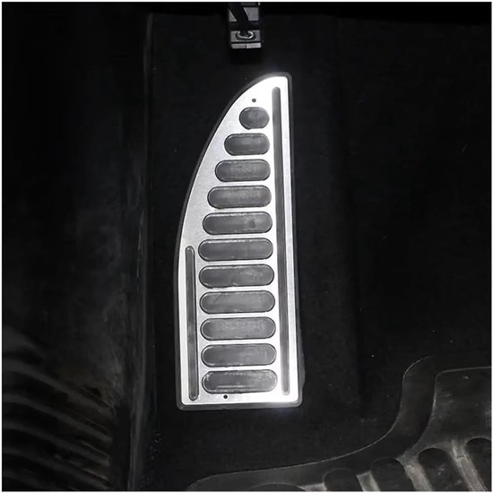 Autopedalen Hoezen - Pedaalhoezen Auto - Veiliger Rijden - Antislip Ontwerp - Set van 2 - Zilver — afbeelding 2