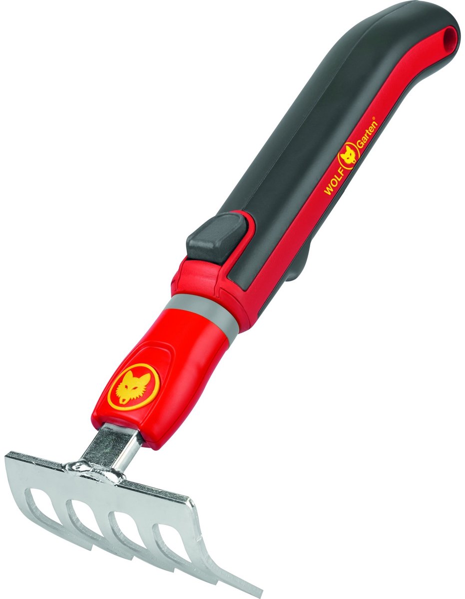 Wolf-Garten Petit râteau Lj-M + Manche Zm 015 - Râteaux - Rouge Jaune