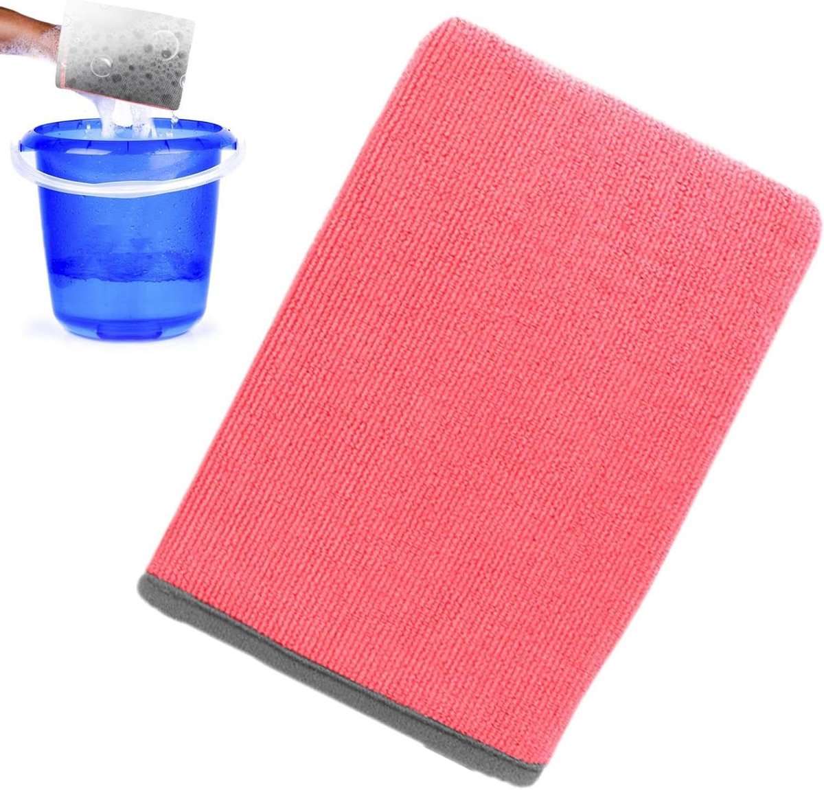 Klei Mitt Auto Poetsen - Detailing Handdoek - Auto Reinigen - Krasvrije Handverzorging - 214 x 149 cm - Rood