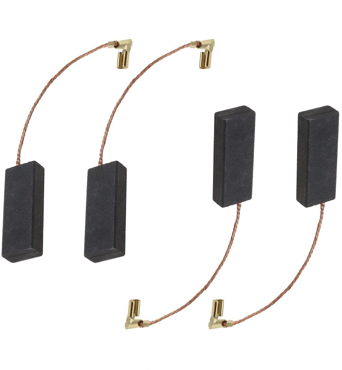 Dailygoods- Koolborstels 2 Pairs - Vervanging voor Grasmaaier - 29x11.2x6.2mm - Compatibel met Flymo/Dewalt - Hoge sterkte - Lange levensduur - Koolborstel