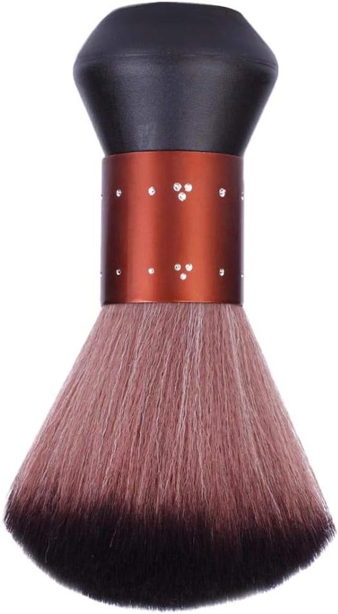 Haar Snijden Borstel - Nek Stofdoek Kapper - Haar Knippen Reinigen - Zachte Vezel Borstel - 15 cm - Zwart
