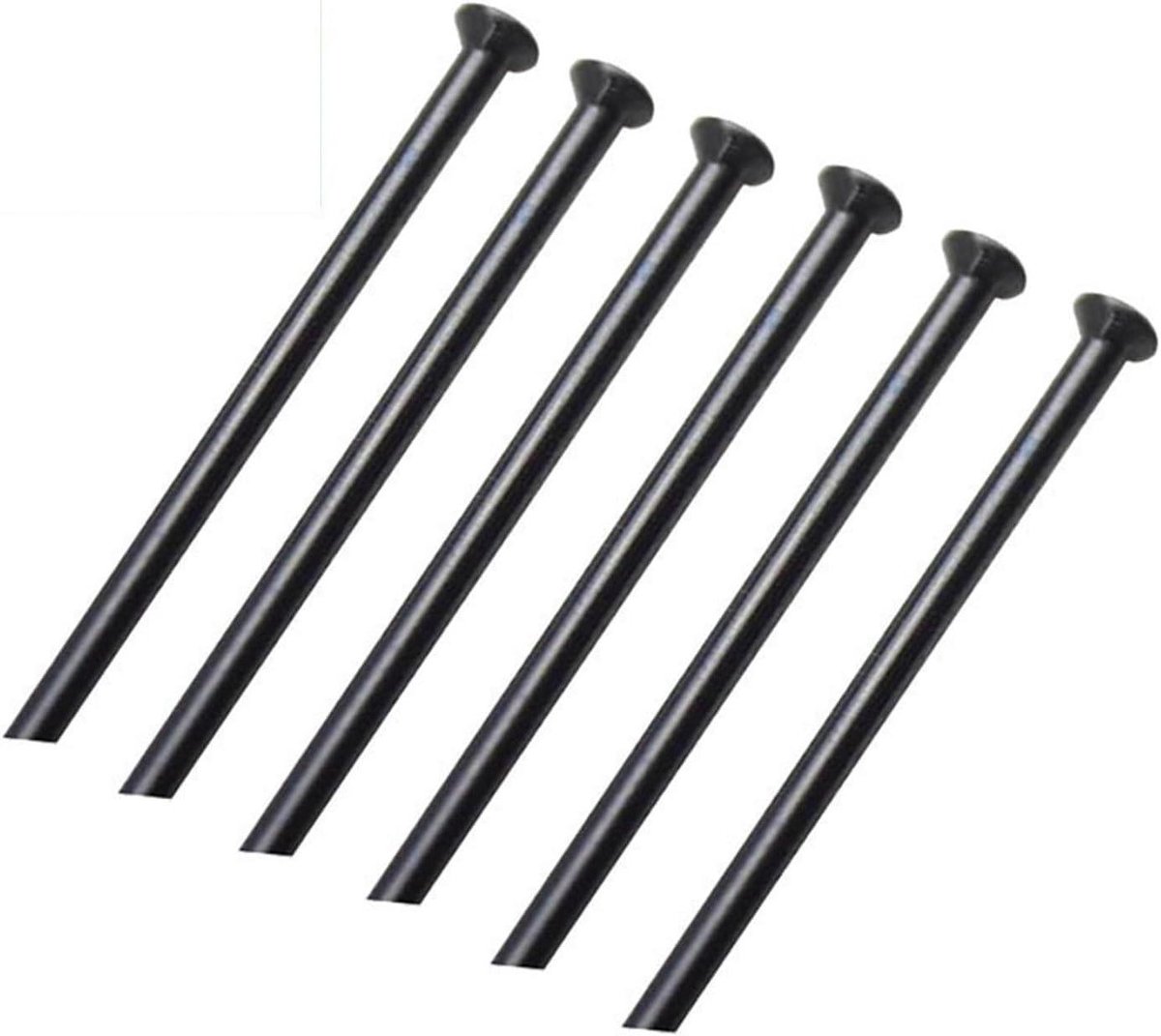 Fiets Spaken - Wielonderdelen Racefiets - Wiel Reparatie - Rechte Trek Ontwerp - 18 mm Diameter - Zwart
