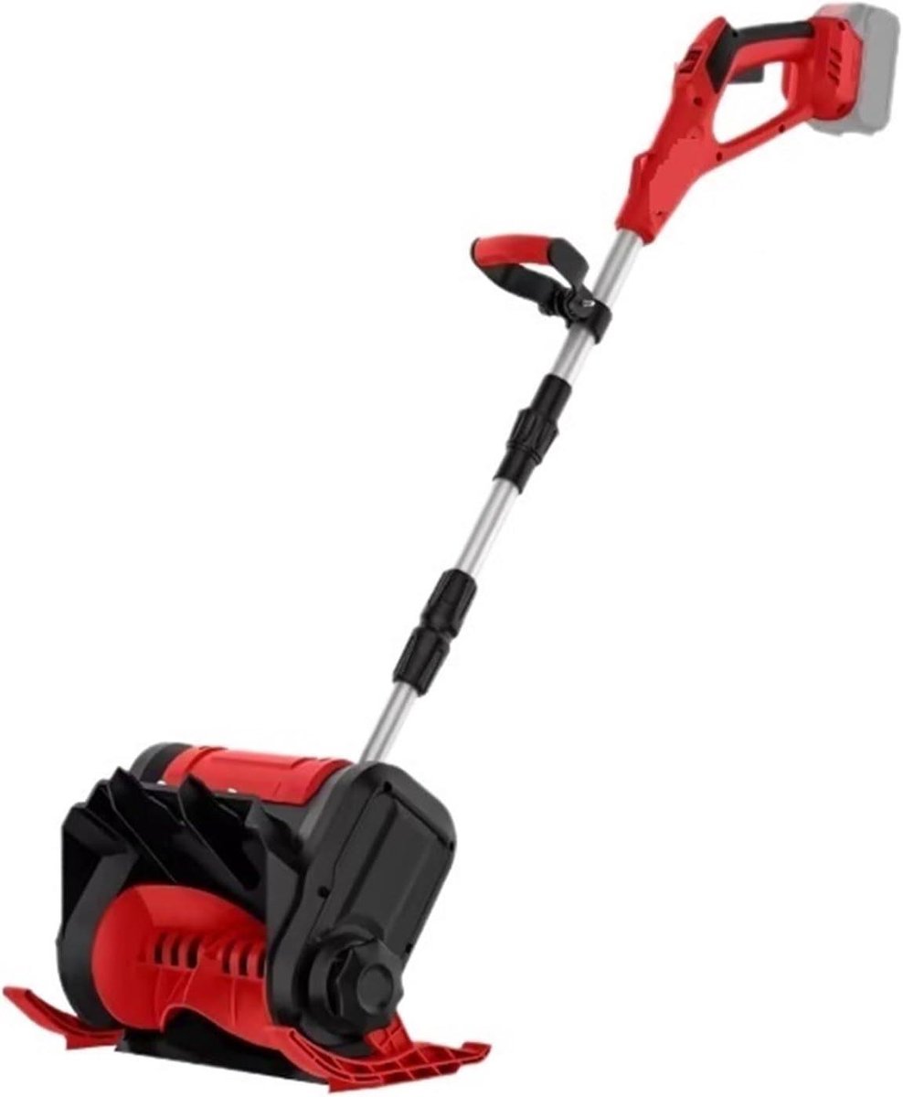 Elektrische Sneeuwruimer - Snoerloze Straatreiniger - Moeiteloos Sneeuwvrij Maken - Borstelloze Motor - 33.5 cm breed - Rood