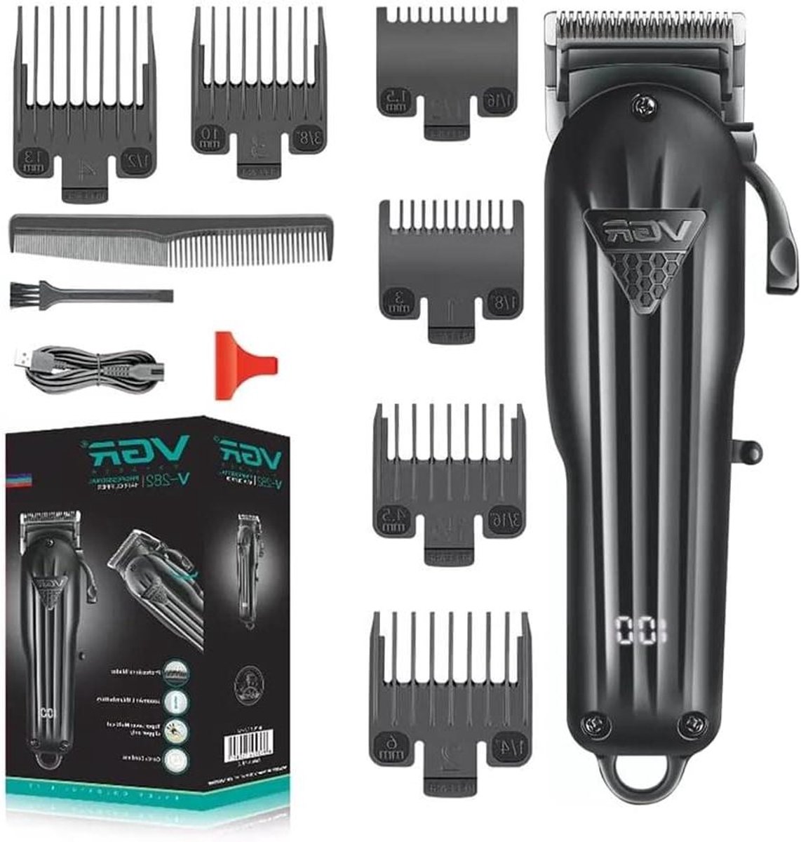 Oplaadbare Tondeuse - Haar Snijmachine Kapper - Professioneel Knippen - Voor Mannen Scheerapparaat - Accessoires Cut - null