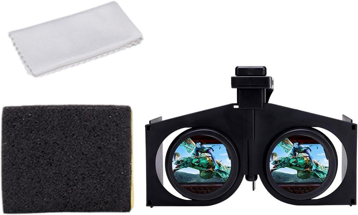 VR Headset - 3D Viewer - Films Games - Opvouwbaar Lichtgewicht - 78 g - Zwart