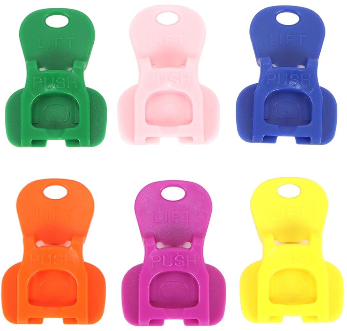 Dailygoods- Drankbarricade 6 Stuks - Ergonomische Blikopener - Antislip Ontwerp - Lekvrije Popblikopener - Kunststof - Ideaal voor Senioren