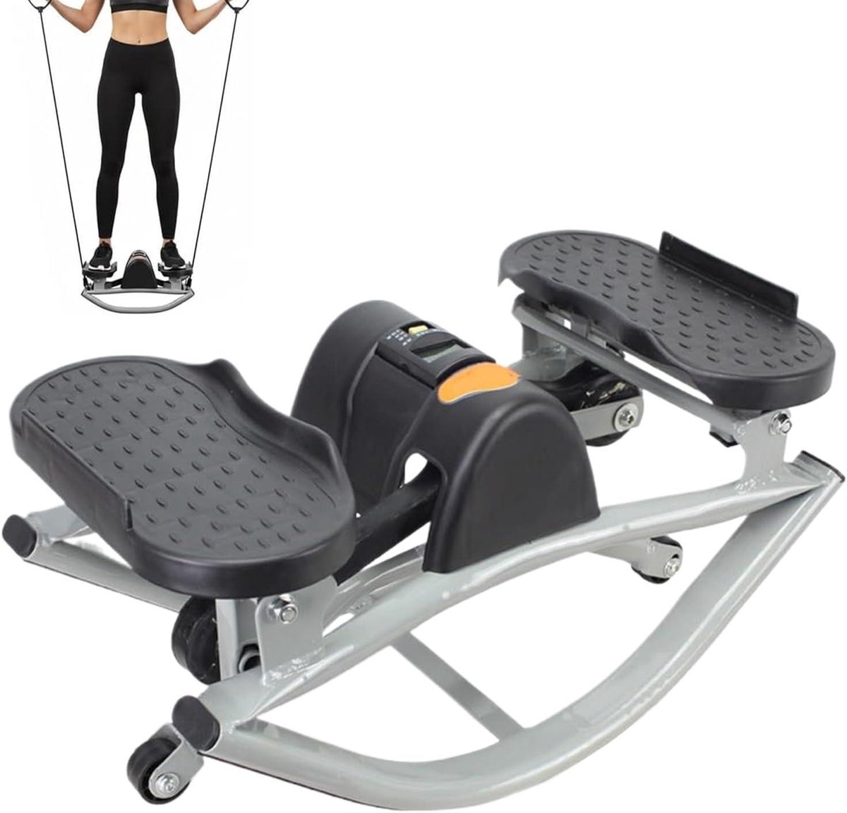 Workout Machine - Stepper Fitness - Thuis Kracht Trainen - Stille Hydraulische Technologie - 53 x 29 x 27 cm