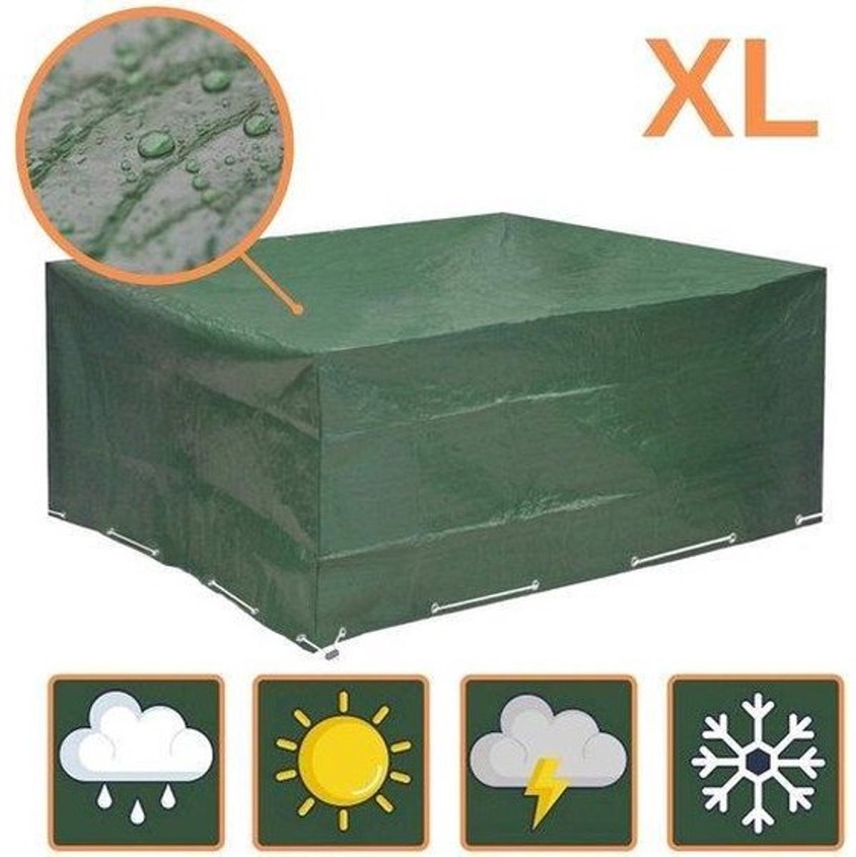 Tafelhoes Verdelux 308x138x89 cm Groen