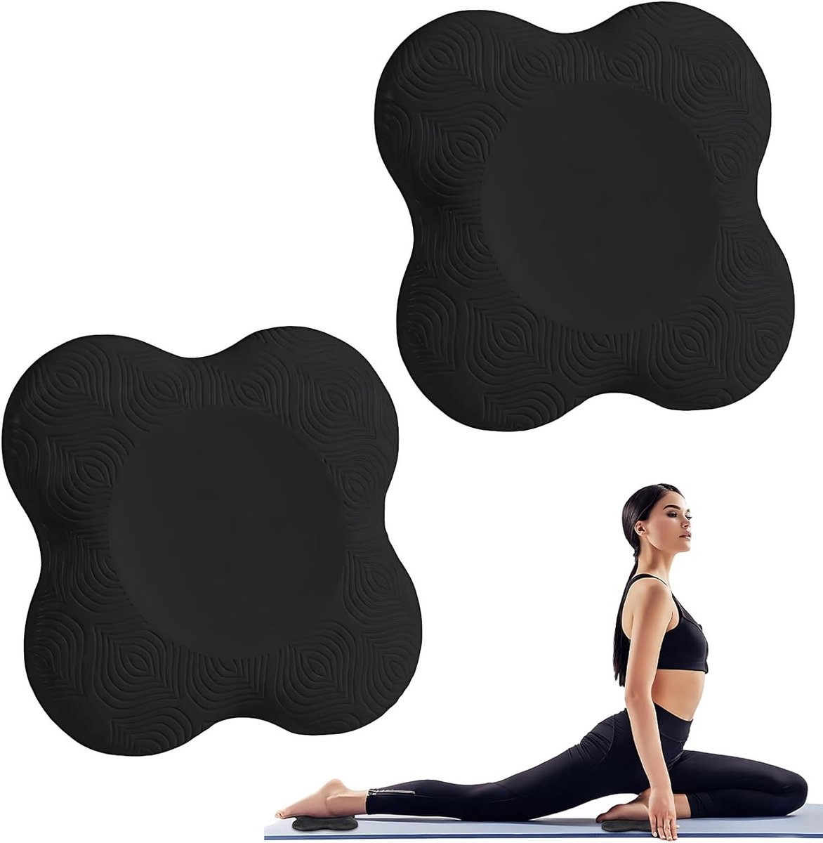 Dikke Ergonomische Kniekussens Set van 2 - 20 mm Comfortmat voor Yoga, Pilates en Tuinieren - Ideaal voor Knieën, Ellebogen en Hoofd