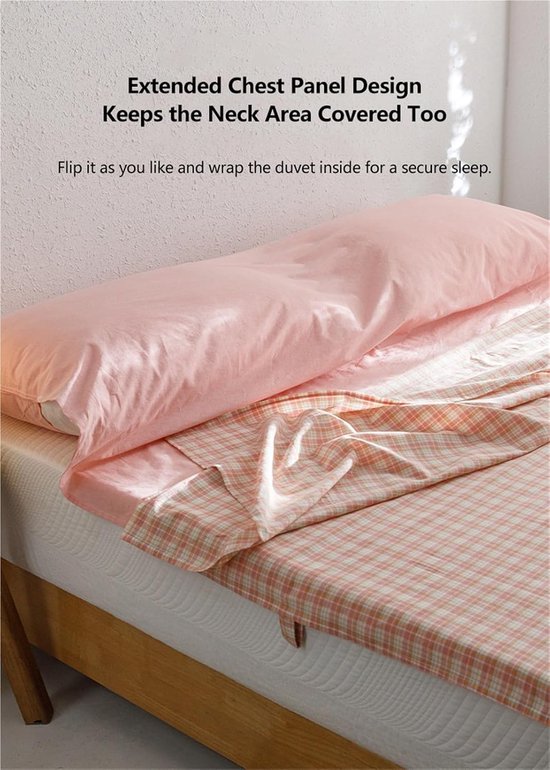 Katoenen Slaapzakvoering - Reislaken Hotel - Comfortabel Slapen - Gewassen Katoen - 80x210cm - Groen — afbeelding 5