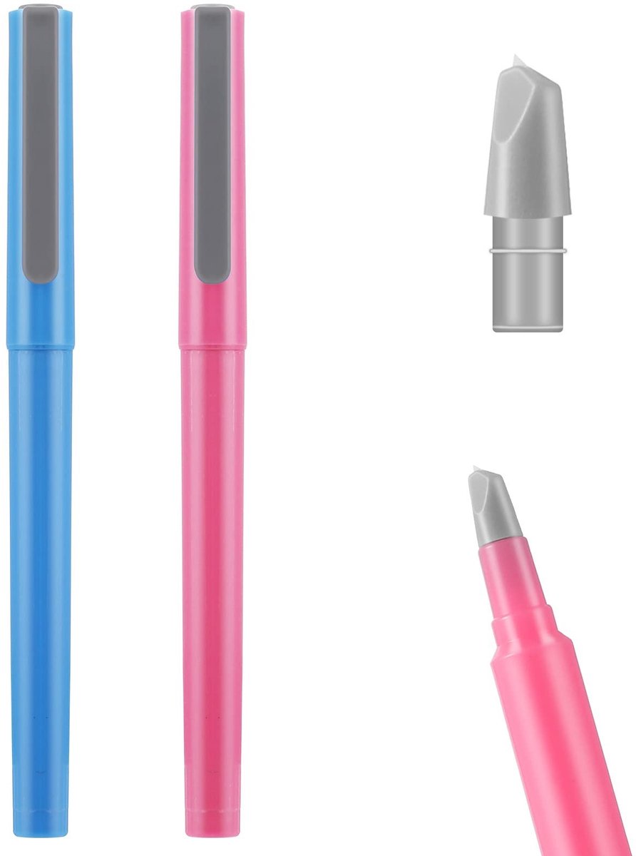 Dailygoods- Snijstiften 2 stuks - Keramisch Mes - Reserveblad - Draagbaar Ontwerp - Perfect voor Diamantschilderen - Creatieve Penvorm - Snijpen