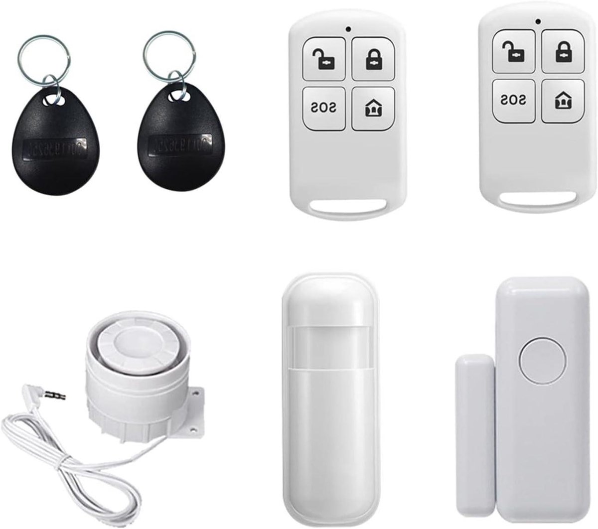 Alarmsysteem Accessoires - Deur Raam Sensor - Huis Beveiligen - Draadloze Detectie - 10mm - Wit