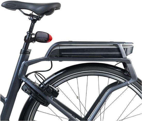 Zonne Fiets Achterlicht - LED Knipperlamp - Veilig Fietsen - Energiebesparend - 22-30mm - Zwart — afbeelding 3