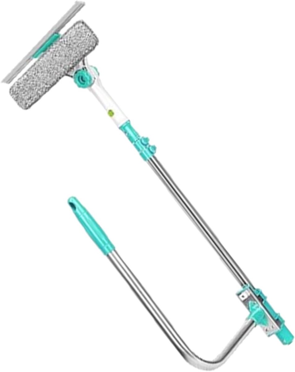 Raamwisser Douche - Raamtrekker - Ramen Schoonmaken - 180 Graden Draaibaar - 72-110 cm - Grijs