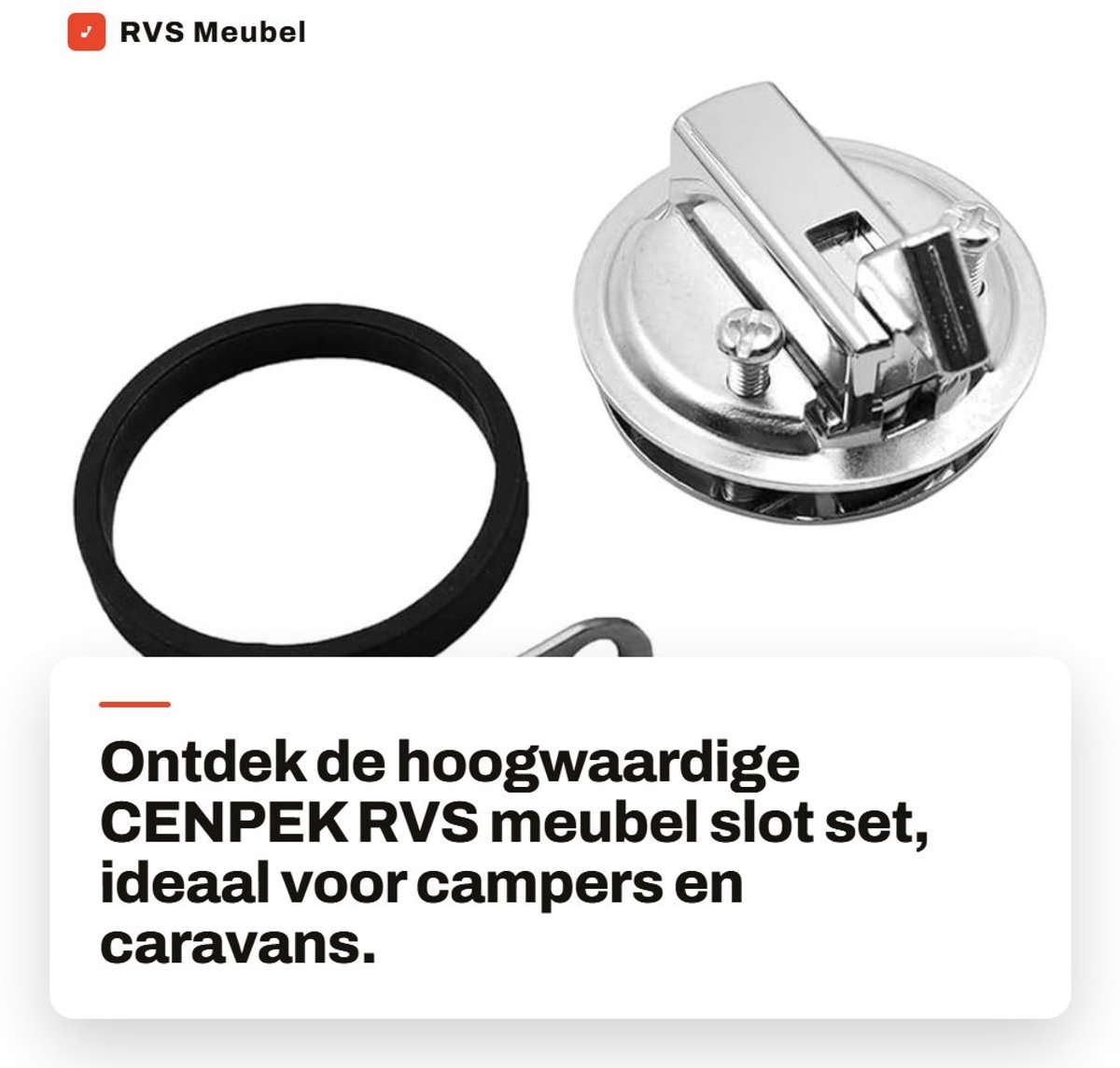 Dailygoods - RVS Meubel Slot Set - Campers - Verstelbare Dikte - Drukslot - Veiligheid - Gemakkelijk te Installeren - Geschikt voor Meubels - Model Set