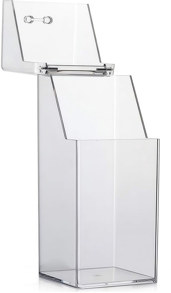Dailygoods- Make-up Borstelhouder Transparant - Make-up Organizer - Acryl Opbergdoos - Stofdicht - Waterdicht - 9 x 9 x 21 cm
