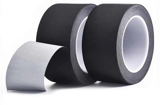 Reparatietape voor tent - Zeil reparatie - Scheuren dichten - Hoge kleefkracht - 30 meter - Zwart — afbeelding 2