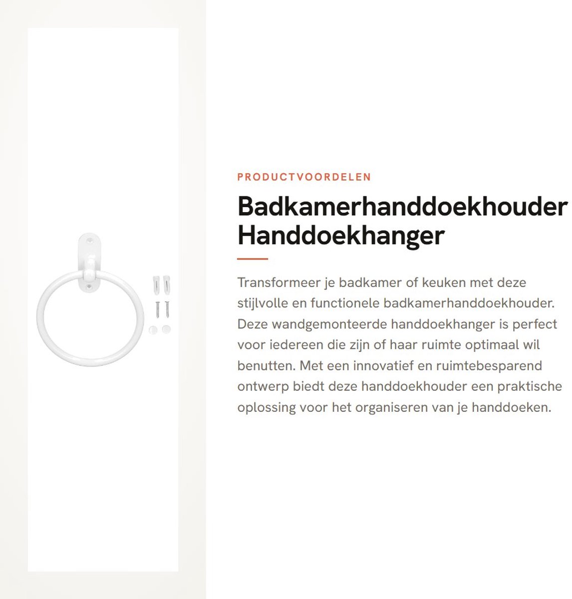 Dailygoods- Handdoekhouder Ruimtebesparend - Handdoekrek Wandgemonteerd - Handdoekringen Aluminium - Multifunctioneel - Voor Badkamer/Keuken - Efficiënte Opslag